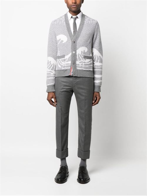 Wool cardigan THOM BROWNE | MKC481AY1007055